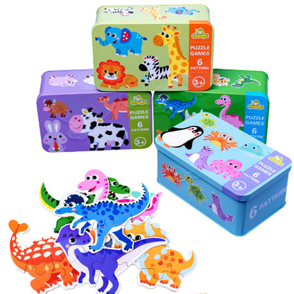 6-in-1 Kids Jigsaw Puzzle Toy Early Educational in Casing Box | Gift Goodie bags