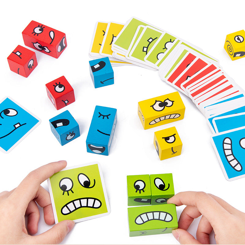 Expression Emotion Puzzle Building Block