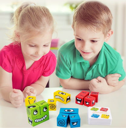 Expression Emotion Puzzle Building Block