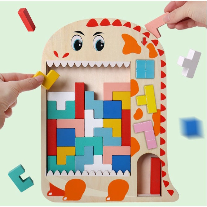 Tetris store wooden blocks