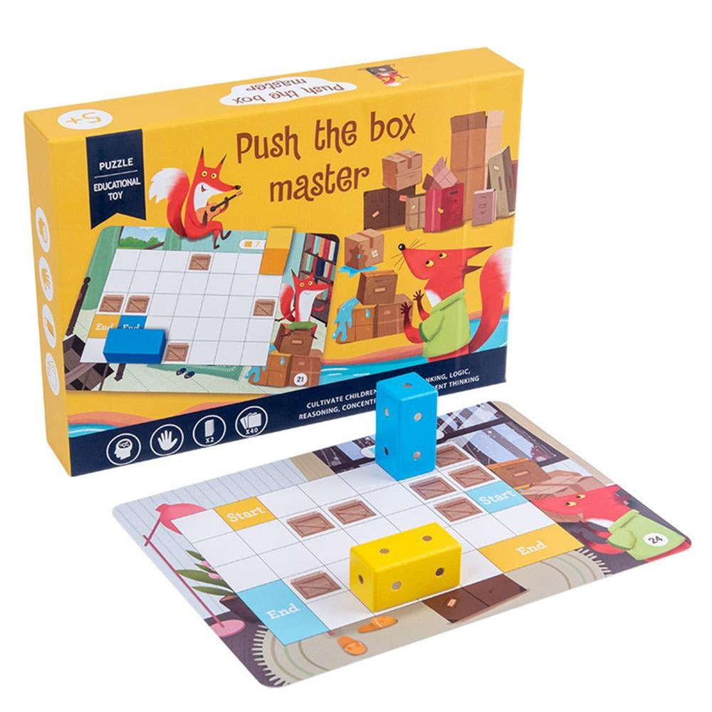 Push The Box Master Logical Thinking Training Block Maze Game for Children