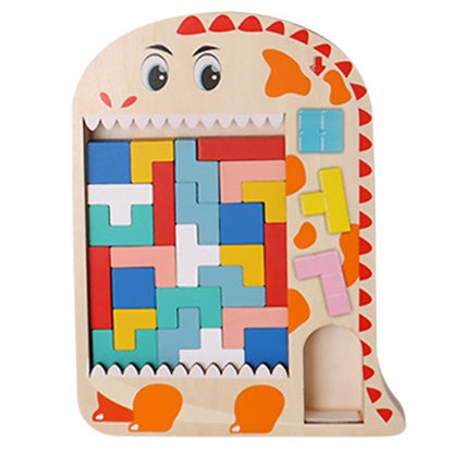 Multi Functional Wooden Tetris Board/ Wooden Blocks Tetris for Kids/Single Player Wooden Blocks