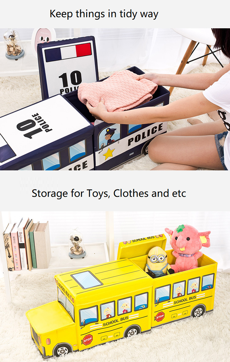 Foldable & Collapsible Storage Box for Clothes/ Toys/ Books- Washable 5 Designs