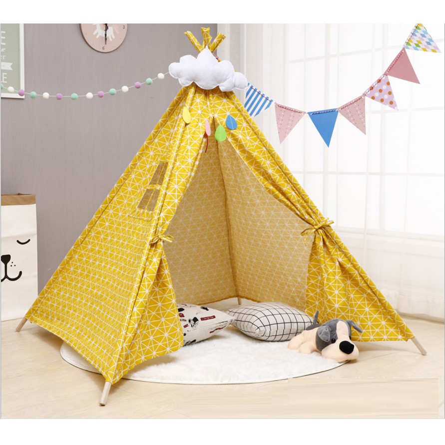 160cm Cotton Teepee Indoor Play Tent for Children