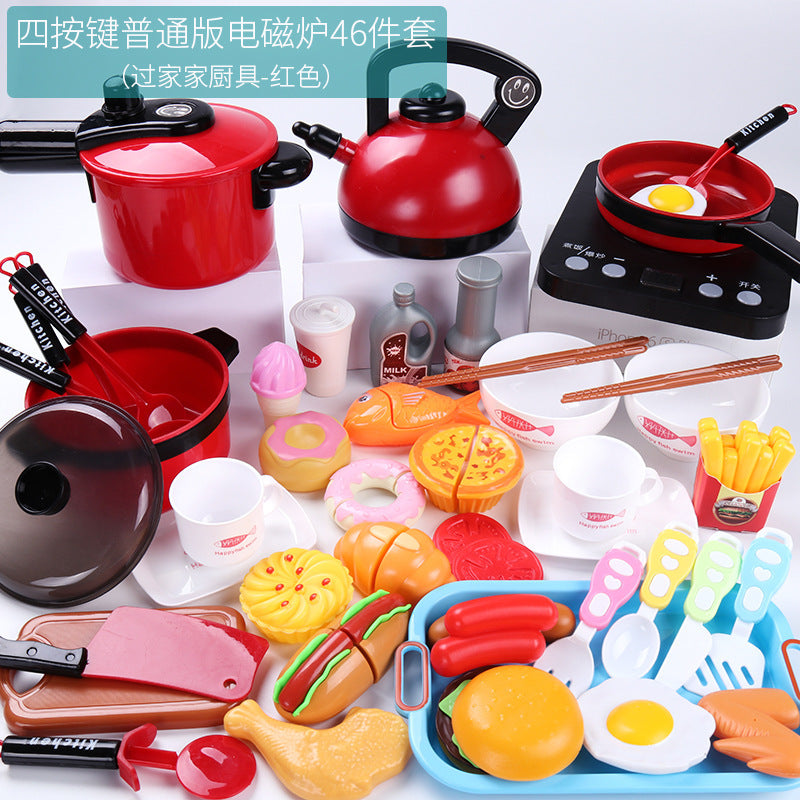 23/46pcs Cutable Fruits & Vegetable Learning Kitchen Toys/ Kitchenware Velcro Toys Pretend Play