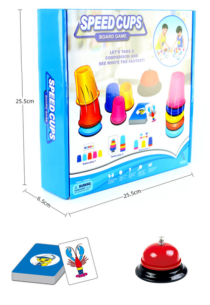 Speed Cups for Kids, Challenging Board Games for Family Bonding