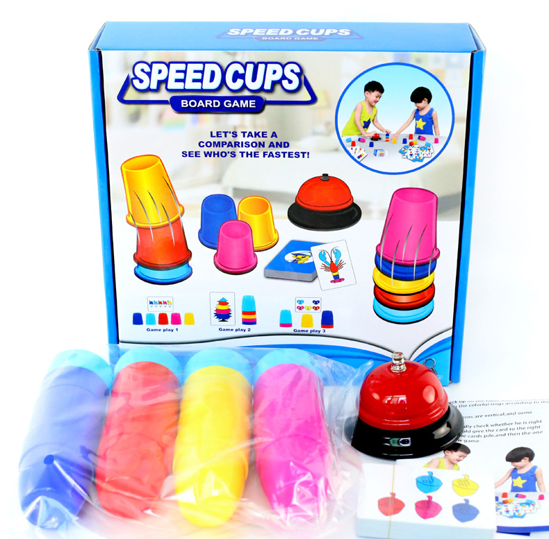 Speed Cups Speed Cups for Kids, Challenging Board Games for Family Bonding – The ...