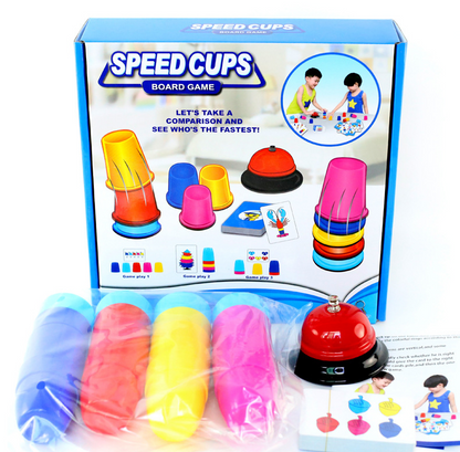 Speed Cups for Kids, Challenging Board Games for Family Bonding