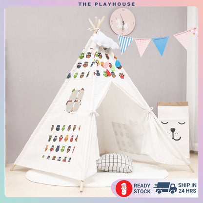 160cm Cotton Teepee Indoor Play Tent for Children