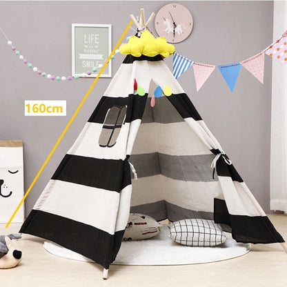 160cm Cotton Teepee Indoor Play Tent for Children