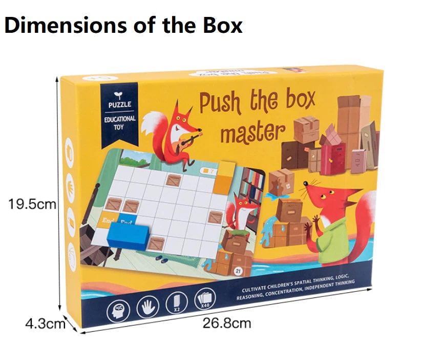 Push The Box Master Logical Thinking Training Block Maze Game for Children