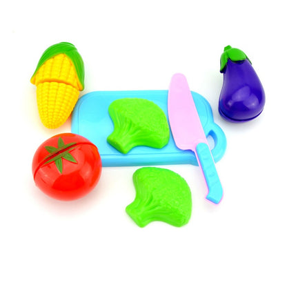 23/46pcs Cutable Fruits & Vegetable Learning Kitchen Toys/ Kitchenware Velcro Toys Pretend Play