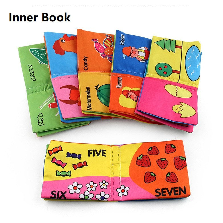 12 Books- Toddler Infant Book Set / Baby Colorful Cloth Book