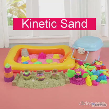 [2KG- 4 Colours] Kinetic Magic Sand (Free Tray & Trolley)