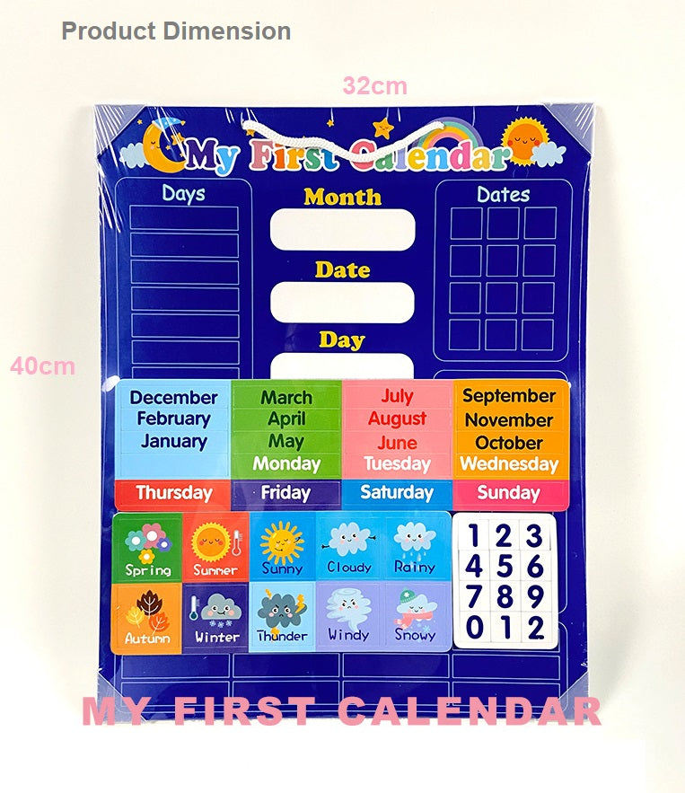 My First Calender Magnetic Board