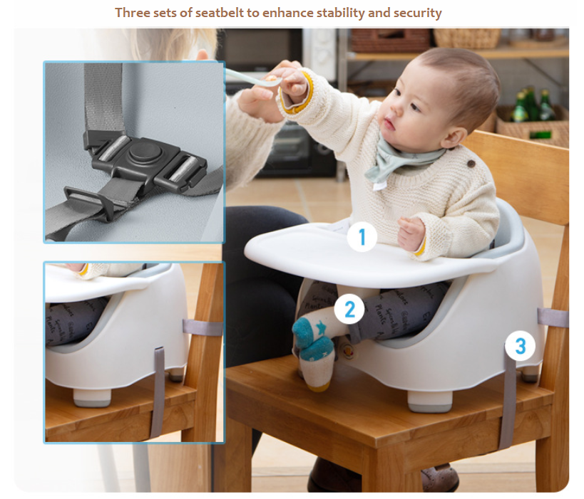 Baby Chair with Detachable Table Tray and Seat Belt