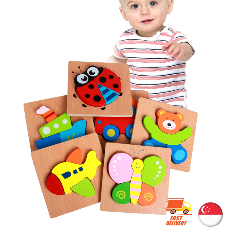 3D Wooden Puzzle Preschool Educational Toy