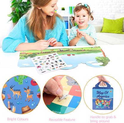 Kids Reusable Sticker Book & Gift (14 Themes)