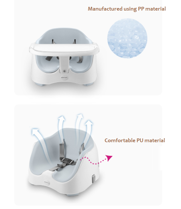 Baby Chair with Detachable Table Tray and Seat Belt