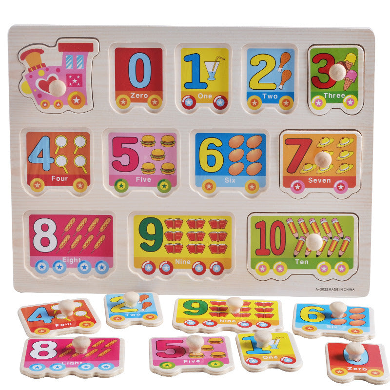 Preschool Montessori Educational Wooden Puzzles Toys for Kids & Toddlers