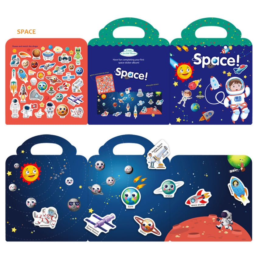 Kids Reusable Sticker Book & Gift (14 Themes)