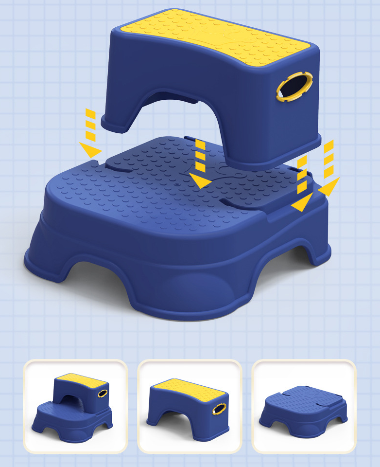 2-in-1 Multifunctional Detachable Booster High Step Stool for Kids