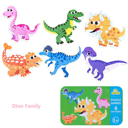 6-in-1 Kids Jigsaw Puzzle Toy Early Educational in Casing Box | Gift Goodie bags