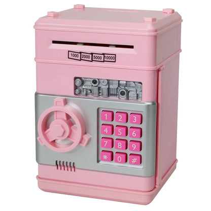 Mini ATM Password Money Box Electronic Piggy Bank Safety Cash Coins Saving Box Automatic Deposit Banknote