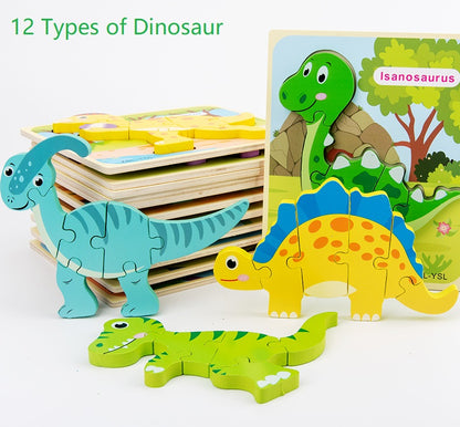 Dinosaur 3D Wooden Puzzles