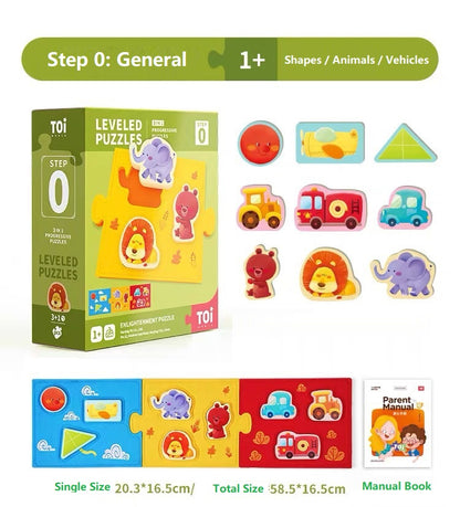 TOI Premium Steps Leveled Puzzle Jigsaw Puzzles for Kids