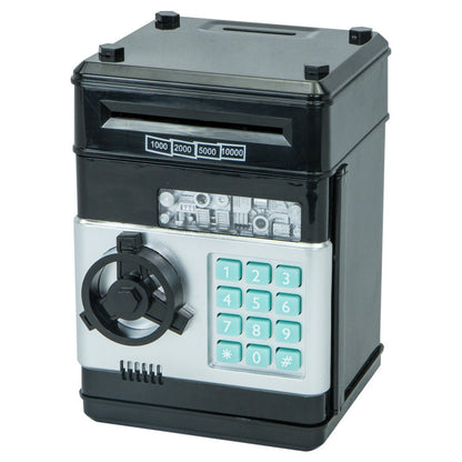 Mini ATM Password Money Box Electronic Piggy Bank Safety Cash Coins Saving Box Automatic Deposit Banknote