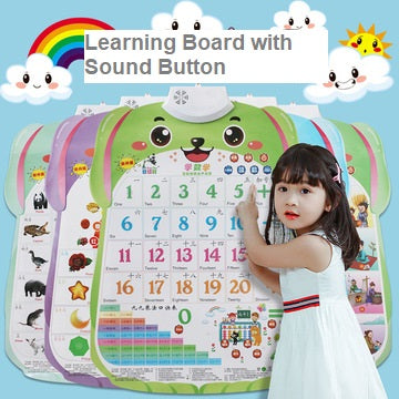 Kids Bilingual Audio Learning Hanging Board with Voice (Mandarin & English)