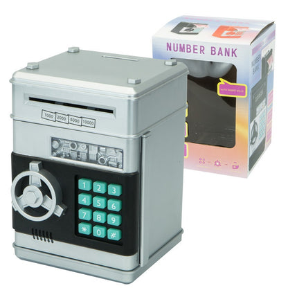 Mini ATM Password Money Box Electronic Piggy Bank Safety Cash Coins Saving Box Automatic Deposit Banknote