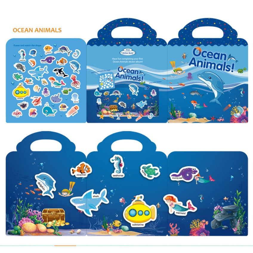 Kids Reusable Sticker Book & Gift (14 Themes)