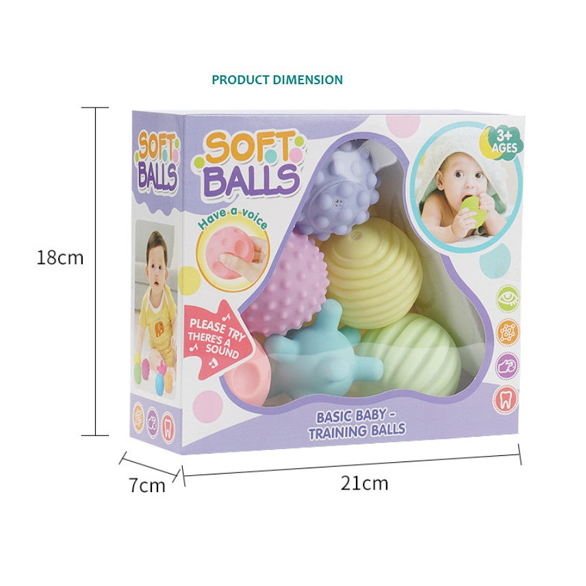 Newborn Sensory Textured Multi-shape Bath Toy