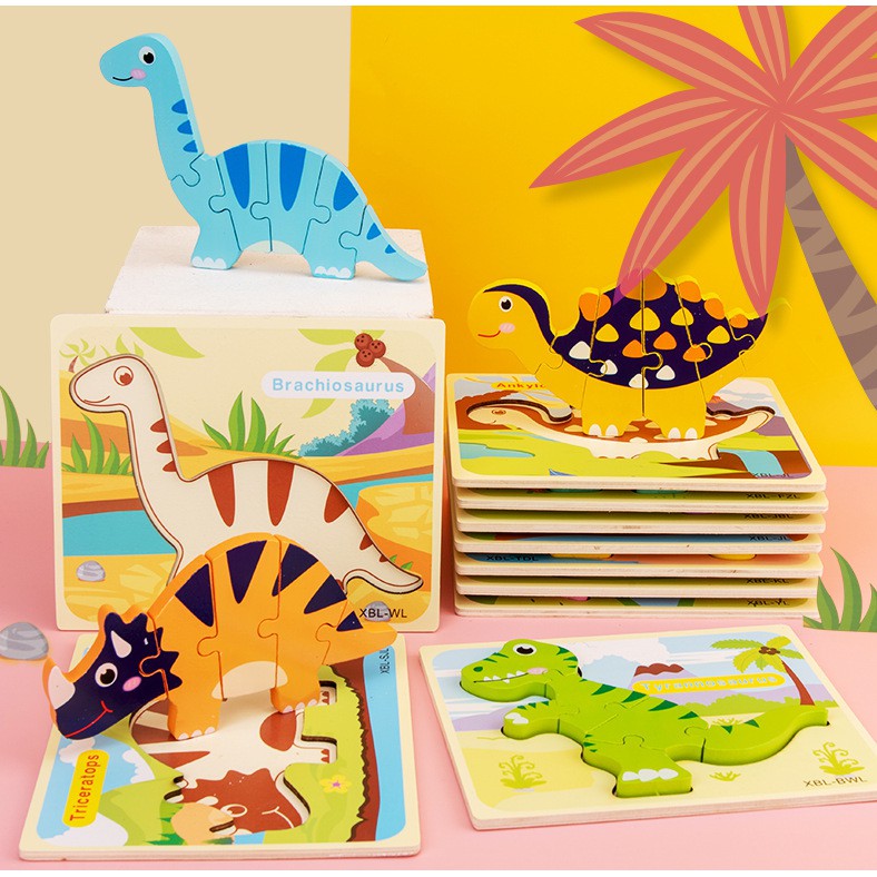 Dinosaur 3D Wooden Puzzles