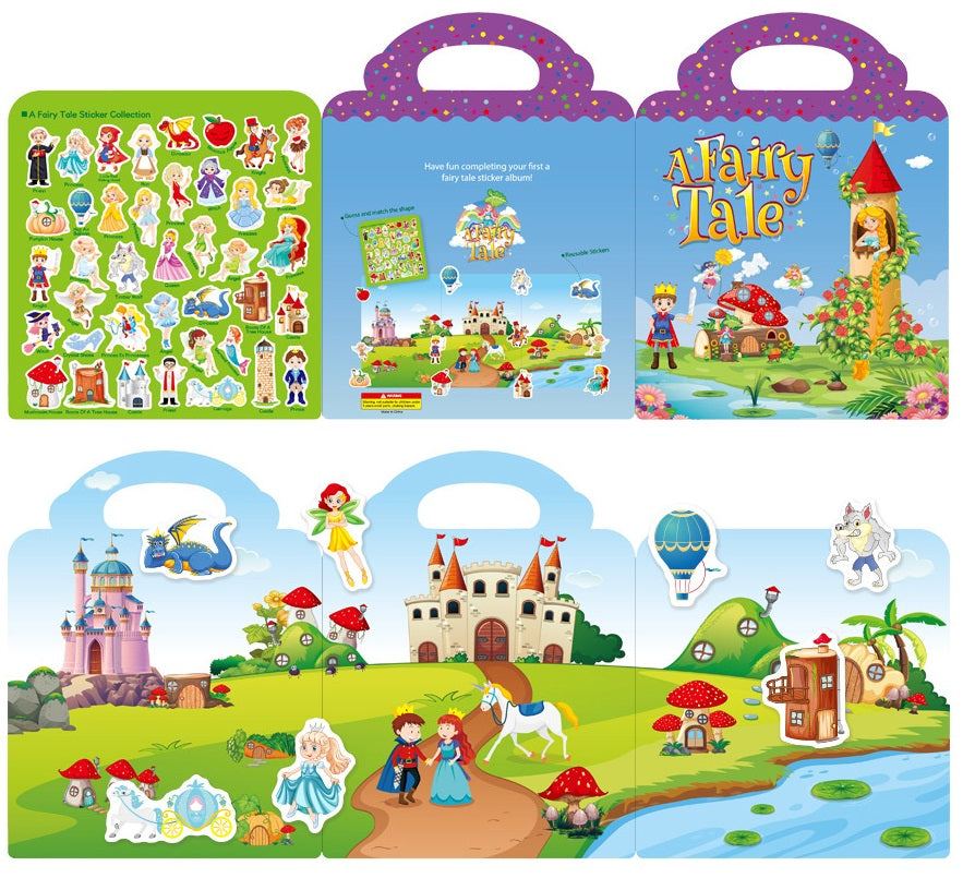 Kids Reusable Sticker Book & Gift (14 Themes)