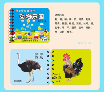 Chinese, English & Pinyin Durable Book for Baby Early Education Language Learning