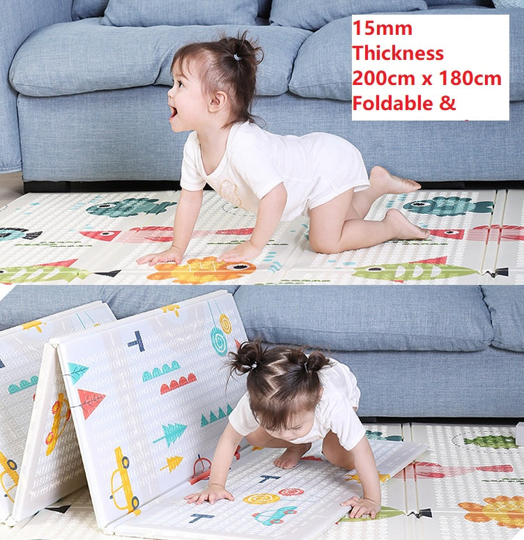 [15mm Thick Play Mat] 200x180cm Super Large Baby Crawling Play Mat