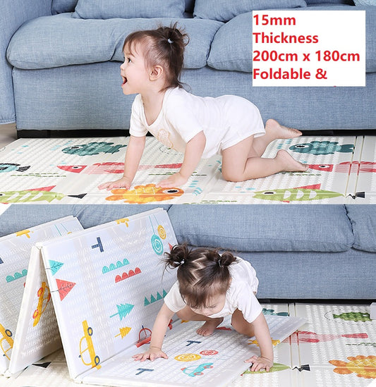 [15mm Thick Play Mat] 200x180cm Super Large Baby Crawling Play Mat