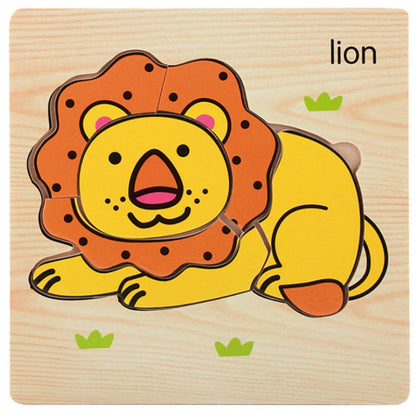 Wooden Puzzle Light Weight Jigsaw Puzzle for Object Learning Kids Toddlers