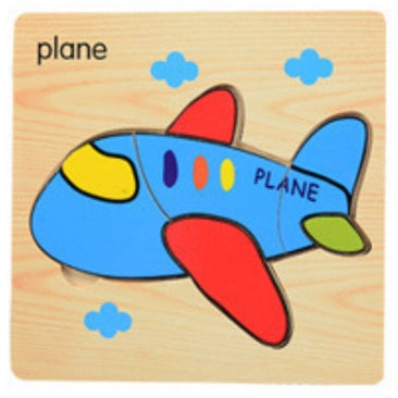 Wooden Puzzle Light Weight Jigsaw Puzzle for Object Learning Kids Toddlers