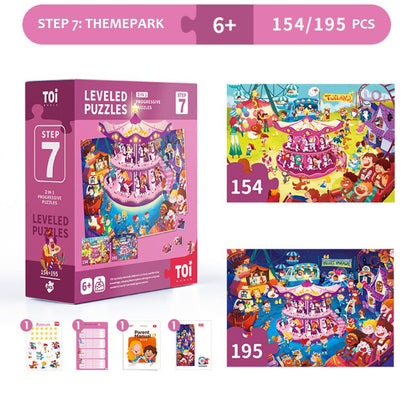 TOI Premium Steps Leveled Puzzle Jigsaw Puzzles for Kids