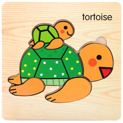 Wooden Puzzle Light Weight Jigsaw Puzzle for Object Learning Kids Toddlers